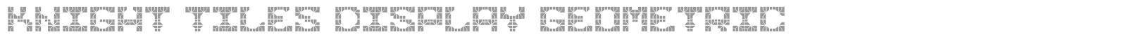 Knight Tiles Display font preview